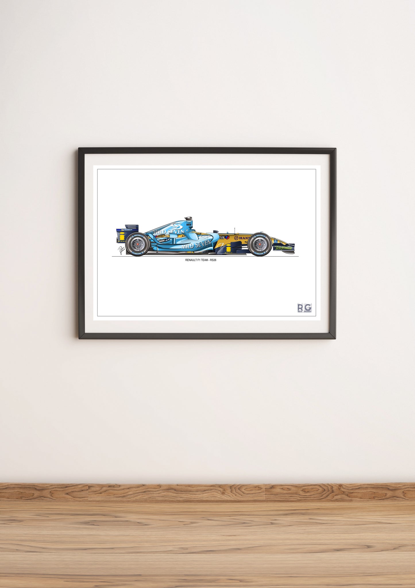 Fernando Alonso 2006 Renault R26 - Poster A2/A3