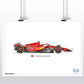 Oliver Bearman - Scuderia Ferrari SF-24 - Poster - A2/A3