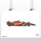 Ferrari SF-24 drawing - Poster - A2/A3
