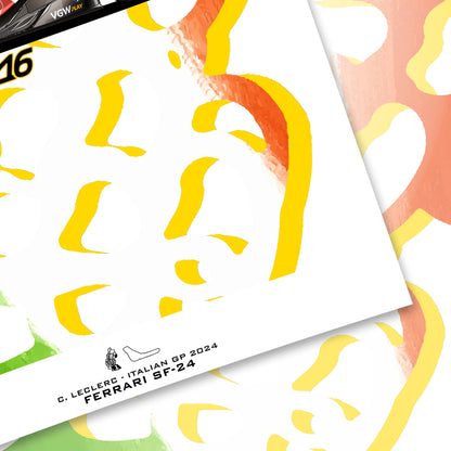 Charles Leclerc - Ferrari SF-24 - Italian GP Monza 2024 - Poster - A2/A3