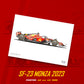 Ferrari SF-23 Monza 2023 Livery  - Poster - A2/A3