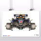 Tech Red Bull RB18 - Chassis sketch -  F1 Art Print A2 A3