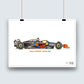 McLaren MCL36 Poster F1 Art Print A3 A2