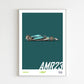 Aston Martin AMR23 F1 2023 Poster A3 A2 - Vertical