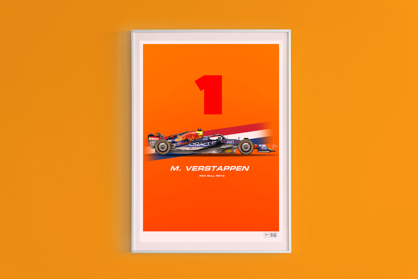 Max Verstappen Red Bull RB18 Poster - A2/A3