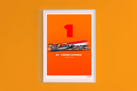 Max Verstappen Red Bull RB18 Poster - A2/A3