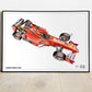 Ferrari F1-2000 M.Schumacher Art Print - Poster - A2/A3