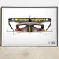 F1 Tech sketch rear wing F1-75 Monza 2022 Art Print - Poster - A2/A3
